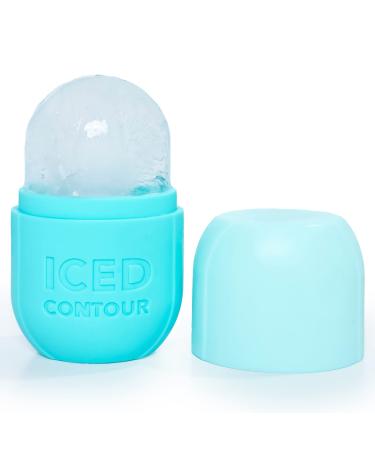 Iced Contour Ice Roller for Face, Ice Face Roller for Eyes, Neck and Cold Therapy for Injuries. Ice Mold for Face Massager, Skin Care. Remove Fine Lines, Shrink Pores, Reduce Acne (Turquoise)