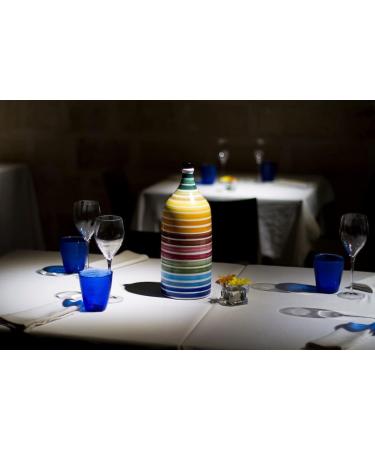 Muraglia - Extra Virgin Olive Oil Rainbow Ceramic Jar (Medium Fruity) 500ml Rainbow Arcobaleno - Buy Online on GoSupps.com