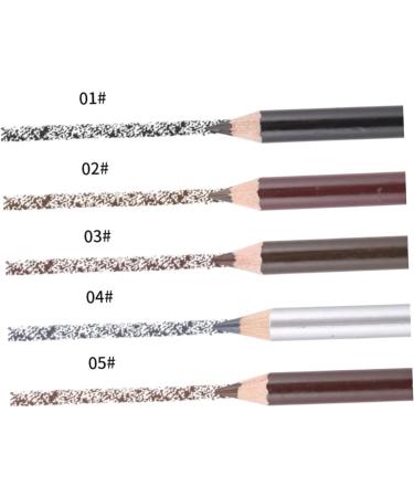 Healeved 4 Pcs Eyebrow Pencil Brush Eyebrow Pencils for Pencil with Sharpener Brown Eyeliner Kit - Buy Online on GoSupps.com