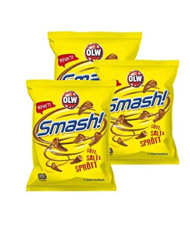 Various Smash! (3 x 100 g) Scandinave Chocolate Covered Corn Snacks