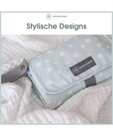 Emma & Noah Wrap Pad - Portable 82x52 cm Diaper Bag Organizer with Washable Flower Berry Design - Ideal for Stroller & On-the-Go Diapering - Buy Online on GoSupps.com