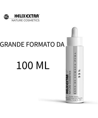 Helix Extra - 100% Pure Snail Slime Large Size 100ml Pure Snail Slime Serum Moisturizing Anti-Wrinkle Anti-Aging for Face Neck and D collet Multi-Purpose Anti-Dark Spot Brightening - Buy Online on GoSupps.com