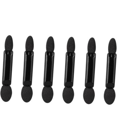 FOYTOKI 100 Pcs Makeup Eyeshadow Brush Eyeshadow Double Sided Eyeshadow Brush Kit Black - Buy Online on GoSupps.com