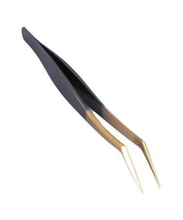 Buy Curved Stainless Steel Eyelash Extension Tweezers | Professional Lace & Eyebrow Tweezers for Salons & Home Use | International Shipping - Buy Online on GoSupps.com