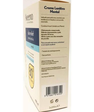  Aveeno Aveeno Skin Relief Soothing Cream with Menthol 400 ml - Buy Online on GoSupps.com