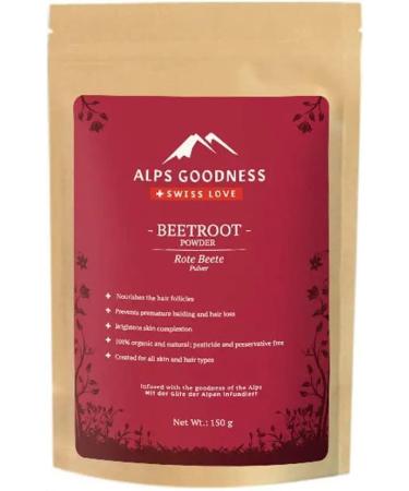 BHAGAT Seasol Alps Goodness Beetroot Powder for Skin & Hair (150 g) - Helps Brighten Skin and Nourishes Hair Follicles & Scalp - 100% Pure & Natural