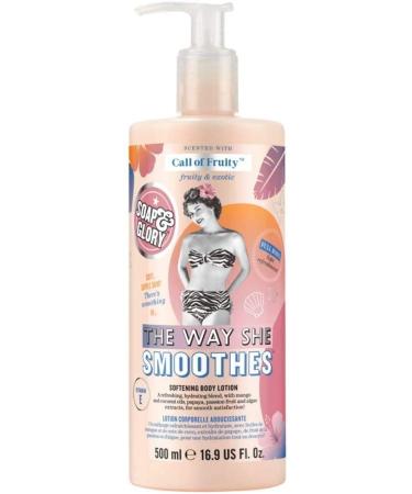 Shop Soap & Glory The Way She Smoothes Softening Body Lotion 500ml - Hydrating Skincare for Soft Skin | International Shipping Available - Buy Online on GoSupps.com