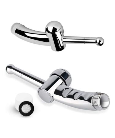 Hand Bidet Sprayer with 59 Inch Hose - Perfect for Personal Hygiene Diaper Cleaning & Pet Care - Silver Finish - Buy Online on GoSupps.com