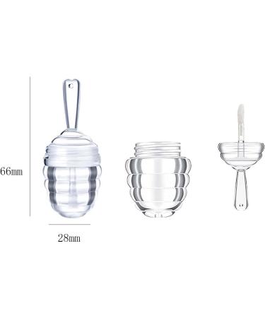 25 Pcs Empty Honey Comb Lip Gloss Tubes - Refillable Plastic Containers for DIY Cosmetics - Includes 2 Funnels - Perfect for Women & Girls - Buy Online on GoSupps.com