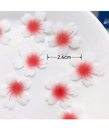 Katutude Pack of 300 Edible Flowers Cake Decorations Edible Cherry Blossom Flowers Cupcake Toppers Wafer Paper Flowers Cake Decorations for Cake Decoration Wedding Party Supplies 300 Pieces. - Buy Online on GoSupps.com