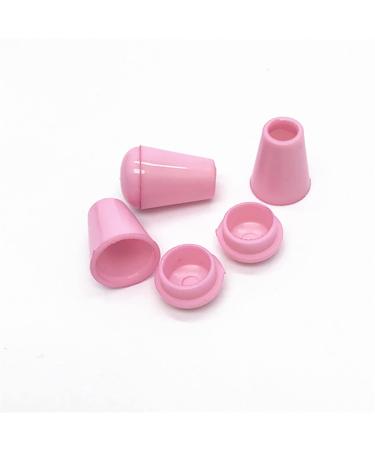Hole Cord Lock Stopper spring buckle Cord Locks 50Pcs Multi Colors Plastic Cord Ends Bell Stopper With Lid For Sportswear Shoelace Paracord Rope DIY Craft Accessories(Pink)