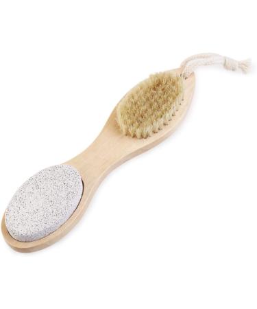 Ipetboom Healies Healthy Heathe Nailbrush Pumice Stone Scrubber Pumice for Feet Pedicure Tools Callus Reducer Foot Exfoliating Brush Crusty Foot Wash Sauce Scraper Remover Wooden - Buy Online on GoSupps.com