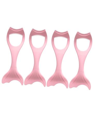 Angoily 4pcs Eyeliner Auxiliary Artifact Lash Kit Mascara Aid Tool Women Make up Tools Protection Miss 15X4.5CMx4pcs Pinkx4pcs