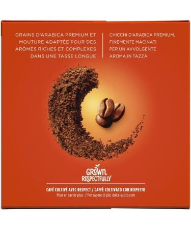  G n rique DOLCE GUSTO - Lungo Capsules 104G Dolce Gusto Compatible Coffee Rich and Intense Flavor - Pack of 3 - Buy Online on GoSupps.com