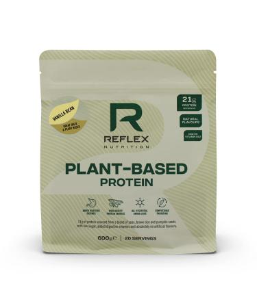 Reflex Nutrition Plant Based Vegan Protein with B12 Great Taste New 2020 Protein (Vanilla Bean) (600g) - Buy Online on GoSupps.com