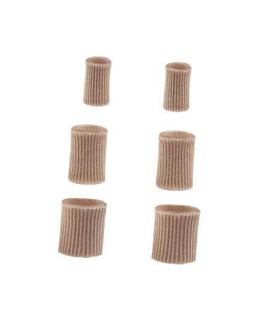 CLISPEED 6pcs Toe Tubes Sleeves Foot Toe Ecallus Sleeves Bunion Toe Separator Silicone Remover Silicone Gel Bunion Pads Fabric Toe Sleeves Shoe Toe Protector Toe Sleeves Silicone Corn