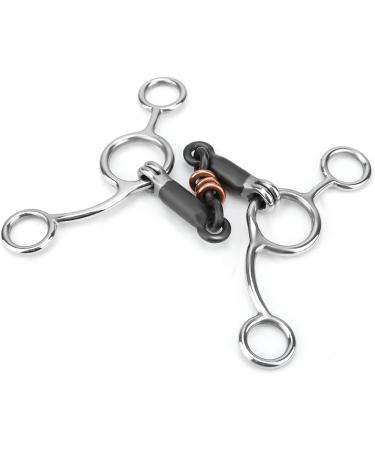 Doact Western Treensen Bit - Sweet Iron 5.5 Slider Roller O-Ring Bridle Bits for Horses | Junior Cowhorse Copper Eggbutt Dog Bone 3-Part Loose - Buy Online on GoSupps.com