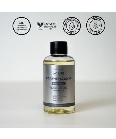 Rejuvenating Oil - 100% Pure & Organic Cold Pressed Jojoba & Almond Oil with Vitamin E | Hydrating & Repairing Skin | 4.22 oz - Buy Online on GoSupps.com