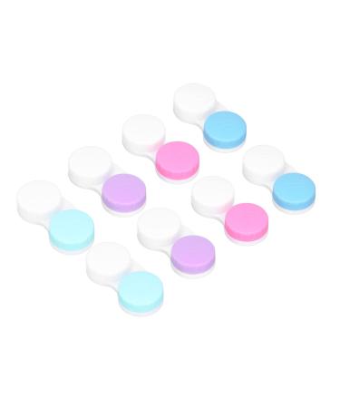 Contact Lens Case Small Portable Eye Contact Case Eco-Friendly Multiple Colors Premium Plastic for Travel for Home