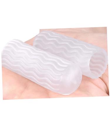 Healifty Silicone Toe Sleeves 5 Pairs - Gel Thumb Protector for Trigger Finger, Toe Sleeve Orthotics & Finger Guard - Transparent Running Shoes - Pack of 5 - Buy Online on GoSupps.com