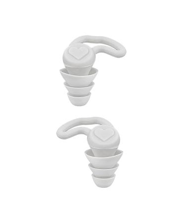 YOXIER Sound Insulation Earplugs 1 Pair Dolphin Sleeping Noise Canceling Waterproof 40db Reduction Portable Hygienic Storage White Grey B B White Grey
