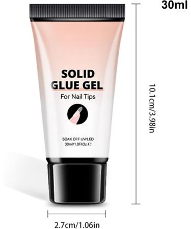 Clear Hard Nail Gel | Clear Acrylic Solid Gel | 30ml Strong Adhesion Sculpting Adhesive for Women and Girls - Buy Online on GoSupps.com