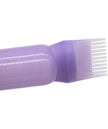 SPEPROECO 120Ml Hair Oil Applicator Bottle Hair Colour Brush Root Comb Applicator Bottle Hair Dye Brush Bottle with Graduated Scale Dyeing Shampoo Bottle Oil Comb Hair Tools White purple pink (Random0 - Buy Online on GoSupps.com