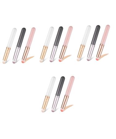 FRCOLOR 12 Pcs Lip Brush Concealer Brush Lip Gloss Applicator Makeup Brush Lipstick Brush Applicator Wands Concealer Blending Brush Cover Eyebrow Concealer Brush Makeup Applicator Plastic 10.00X1.00X1.00CMx4pcs Multix4pcs