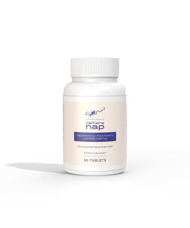 Delayed Release Caffeine Supplement | Power Coffee Nap + Energy & Focus | 60 Tablets
