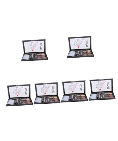Beavorty 6 Sets Eyebrow Powder Set Eyebrow Makeup Cosmetic Makeup Eyebrow Powder Brush Eyebrow Pencil