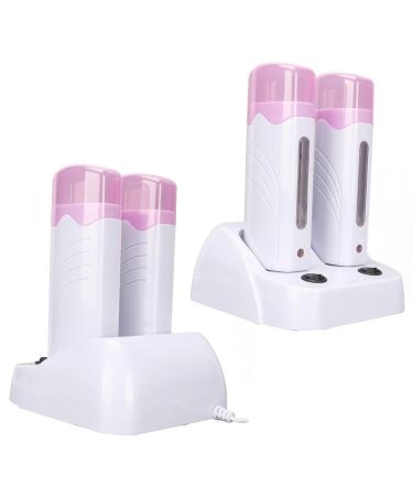 Double Depilatory Heater & Wax Roller Set | Portable Roll-On Wax Warmer for Hair Removal | EU-Compatible for Men & Women - Buy Online on GoSupps.com