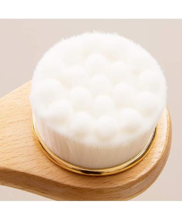 Otueidnsy Bamboo Wood Handle Cleansing Brush Tools Soft Fber Hair Manual Face Brush Cleaning Face Brushes Skin Care - B - Buy Online on GoSupps.com