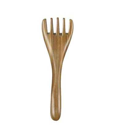 Wooden scalp comb |Five-claw-multifunction head skin scratches robust head scratches portable head massage devices for neck legs remove moisture