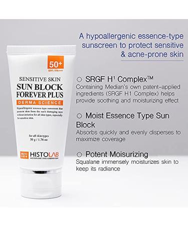 Histolab Sun Block Forever Plus SPF 50+/PA+++ for Sensitive Skin - Korean Skin Care - Buy Online on GoSupps.com