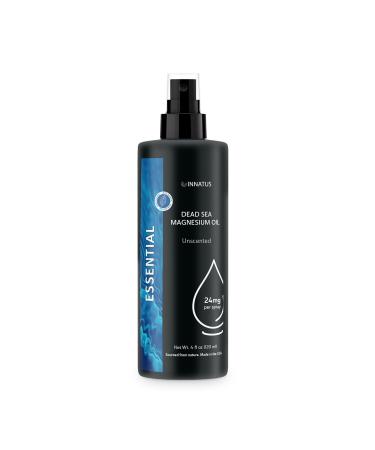 Natural Dead Sea Magnesium Oil 4oz Topical Oil for Muscle Relief & Skin Hydration Natural 4 Fl Oz (Pack of 1)