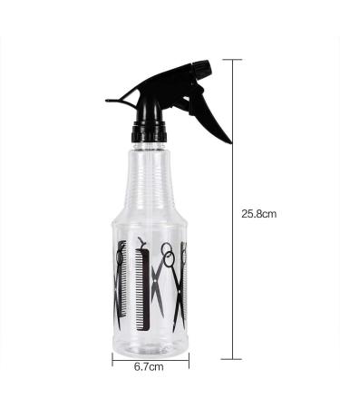 Asixx Salon Spray Bottle Hair Spray Bottle Hair Spray Empty Bottle Adopting Spill-proof and Light-weight Design Suitable for Home and Professional Hairdressing Salon Use(450ml 450 ml Transparent - Buy Online on GoSupps.com