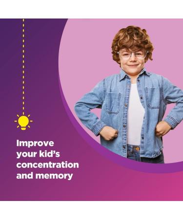 YHN Natural Kids Iron Gummies with Essential Vitamins and Minerals - Immune Boost and Focus Supplement - 60 Pills - Buy Online on GoSupps.com