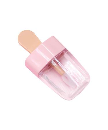 Ruiruinia Sweet Ice Shape Mini Lip Gloss Tube - 3.2x6.8 cm Empty Lip Balm Container with Pink Lid & Rubber Inserts - Ideal for Lipstick Samples - Buy Online on GoSupps.com