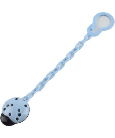 Greattangle Silicone Baby Pacifier & Bite Ring | Quality Toddler Feeding Nipple with Anti-Drop Chain - Blue - Buy Online on GoSupps.com