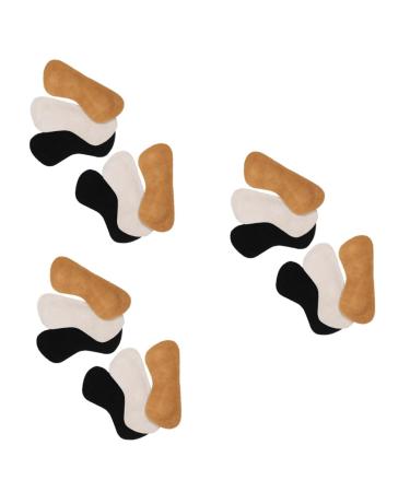 NOLITOY 9 Pairs Non Heel Pads Heel Grips Cushion Shoes Too Big Inserts Self-Adhesive Insole Pads Heel Cushions Pad High Heel Pads Anti Slip Stickers Men and Women Thicken