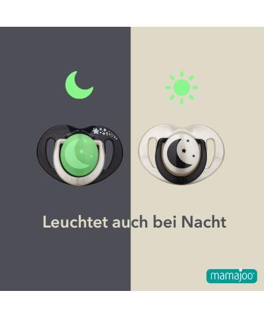 Mamajoo Orthodontic Pacifier Pearl & Black | Includes Sterilization & Storage Box | Ideal for 6+ Months - Buy Online on GoSupps.com