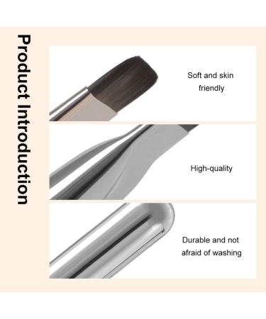 Foundation Brush Makeup Concealer Brush Lip Brush Ultra Thin Foundation Brush Flat Foundation Brush Liquid Powder Brush Make Up Brush Flat Fibre Hair Face Brush for Women and Girls - Buy Online on GoSupps.com