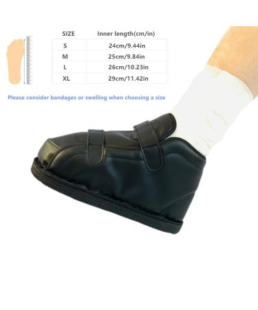 WEEOATAR Medical Boot | Adjustable Post-op Walking Shoe for Surgery Recovery | Orthopedic Support for Broken Foot Toe Fractures and Bunions - Size M Black2 - Buy Online on GoSupps.com
