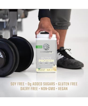 Sunwarrior Vegan BCAA Protein Shake with MCT Oil and Probiotics | Plant Based Post Workout Recovery Drink | Gluten Free Vanilla Protein Powder 1kg - Buy Online on GoSupps.com