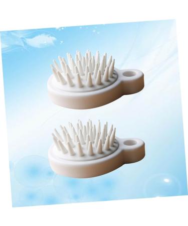 Frcolor 4-Piece Hair Washing Shampoo Brush Set | Pink Scalp Massager & Banana Hair Clips | Effective Cleaning Scrubber for Healthy Hair Care - Buy Online on GoSupps.com