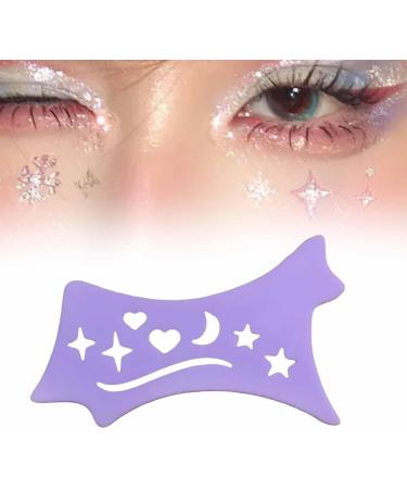 Kokiya Eyeliner Stencil Makeup Tool Multipurpose Eye Makeup Aid Easy to Use Silicone Eyeliner Aid for Girls Women Purple - Buy Online on GoSupps.com