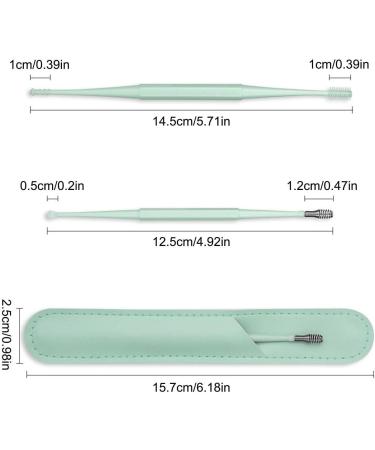 Earwax Removal Kit Safe Ear Wax Picker Kit with Dual Heads | 360 Degrees Ear Cleansing Supplies for Men Women Teenagers to Keep Ears Clean Shakven Green - Buy Online on GoSupps.com