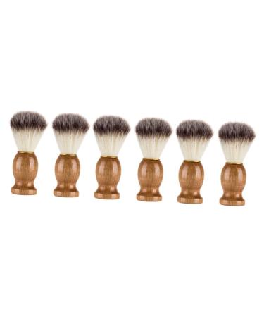 Minkissy 6 STK Razor brush men's suits brush suits for men shaving and hair removal products for men hairdressing needs razor accessories soft fur shave stencil man nylon wool