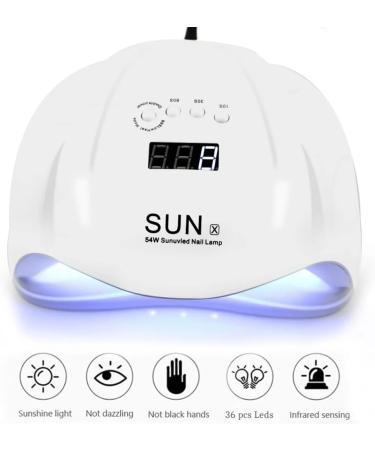 SUN X 54W EAC UV LED Nail Lamp | Professional Nail Dryer for Gel Polish, Acrylic, Polygel | Fast, Durable, Easy to Use - Buy Online on GoSupps.com