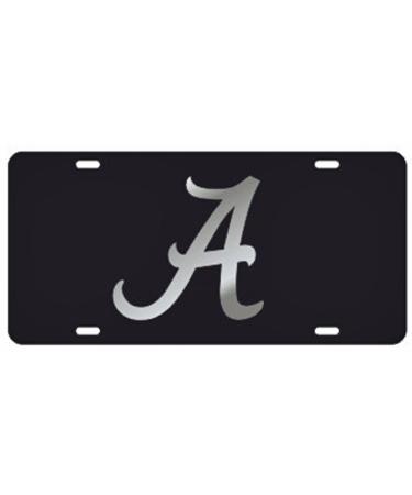 Alabama Crimson Tide Black"A" Laser Cut License Plate